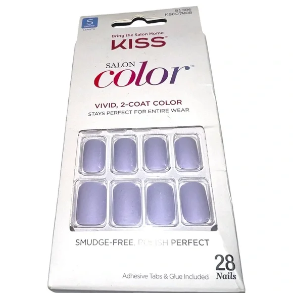 𝐊𝐈𝐒𝐒 | LAVENDER PRESS ON NAILS - Picture 1 of 4